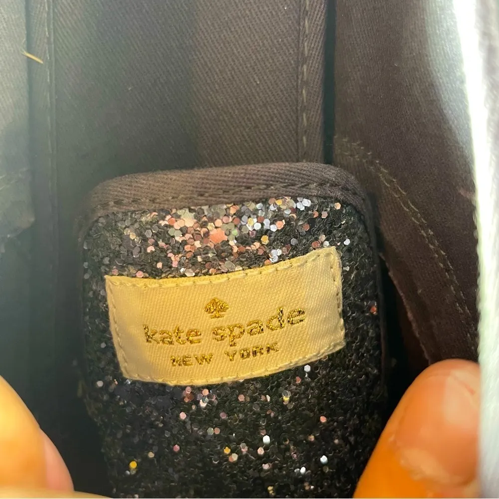 KATE SPADE Keds NEW YORK CHAMPION GLITTER IN PEWTER SZ: 10.5 - Image 7