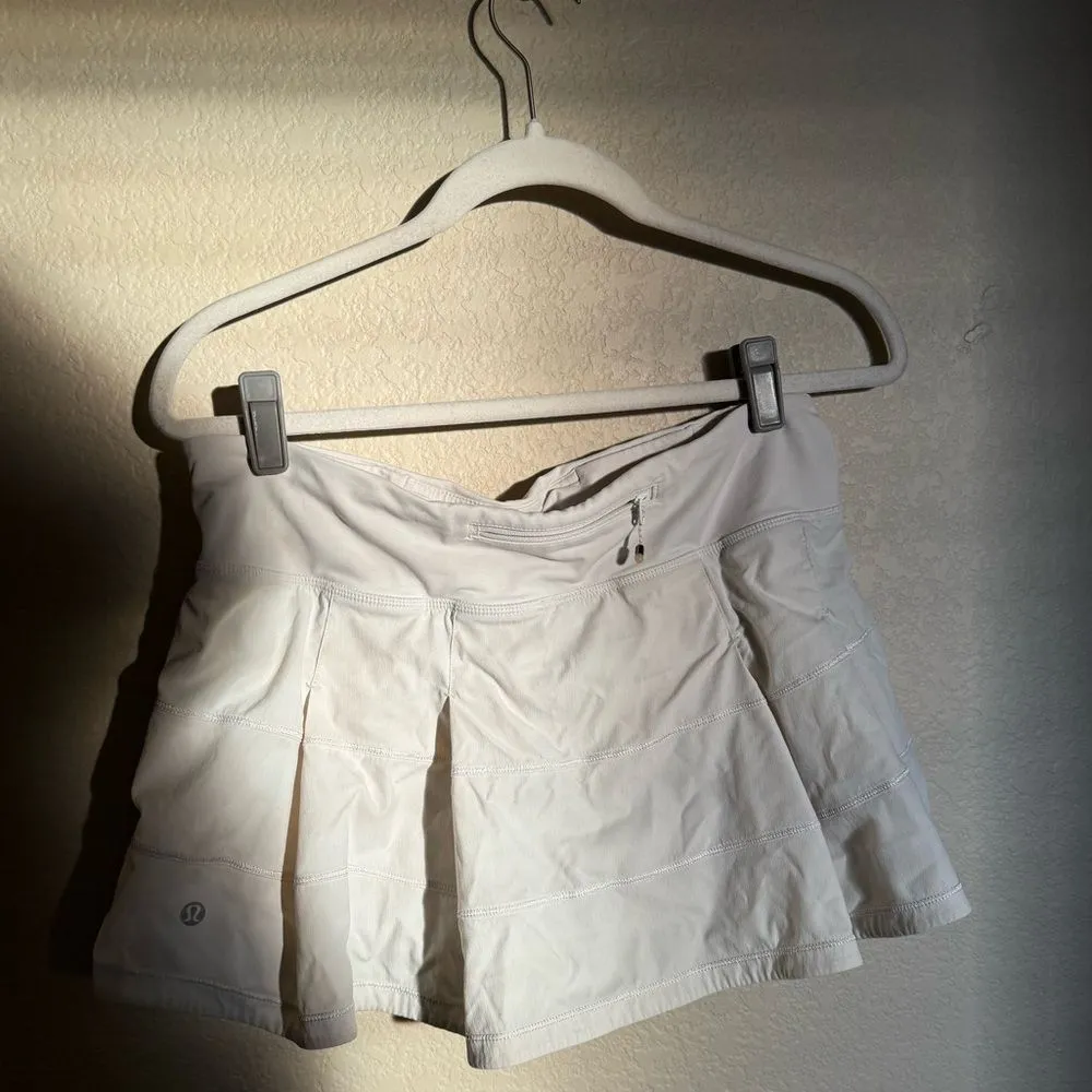Lululemon  pace rival skirt size 8 in white‎ - Image 7