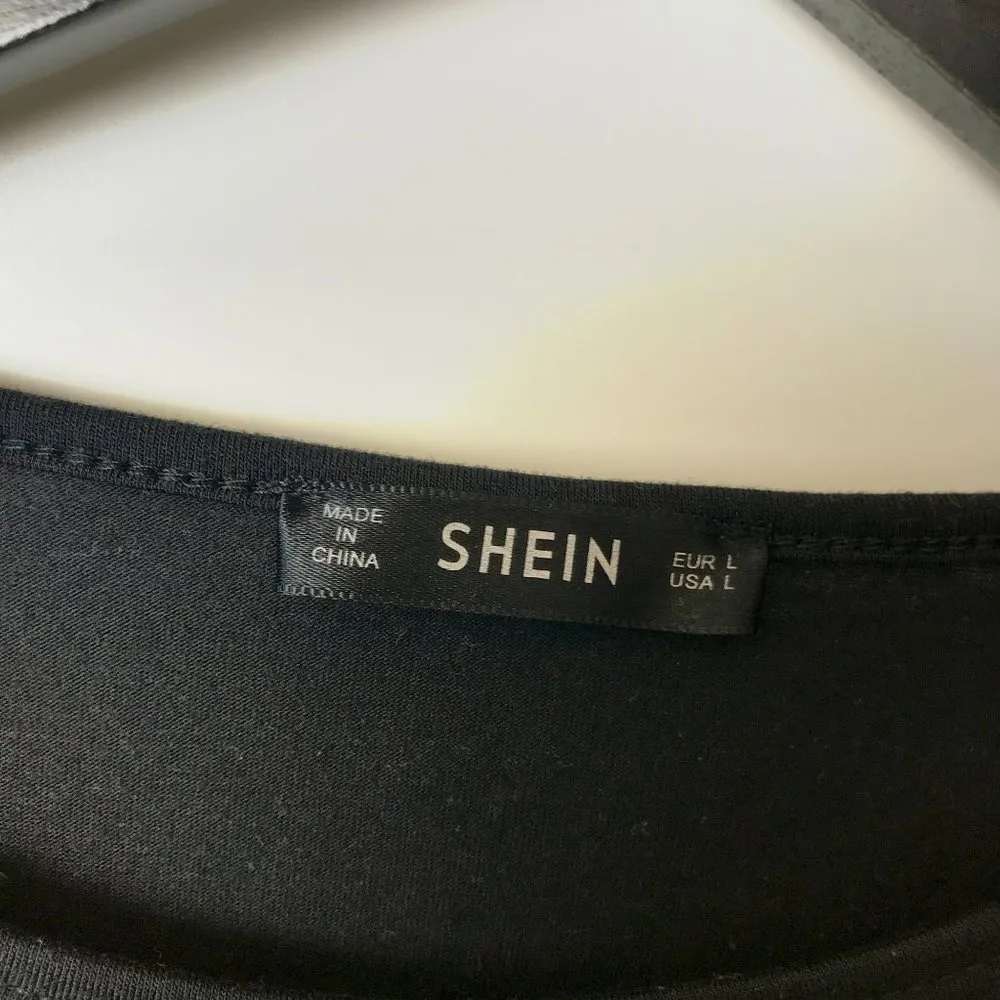 Shein Every Hard Rock T Shirt USA Flag Wings Graphic Tee Short Sleeve Cotton L - Image 3