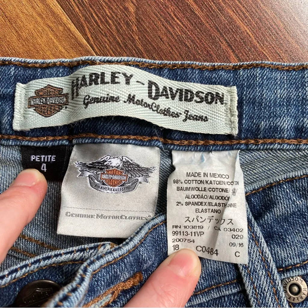 Harley Davidson Denim Bootcut Jeans 4P Blue - Image 4