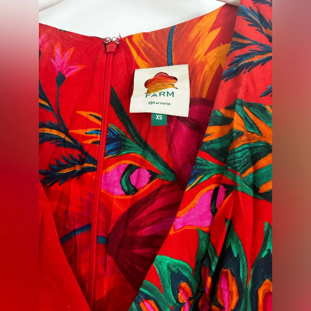 Farm Rio Maxi Flowers Maxi Dress XS‎ - Image 6
