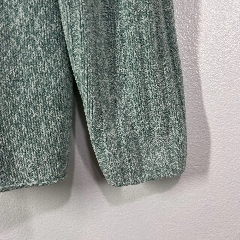 J Jill Chenille Tunic Sweater Womens Large‎ Mint Pullover Cowl Neck Long Sleeve - Image 7