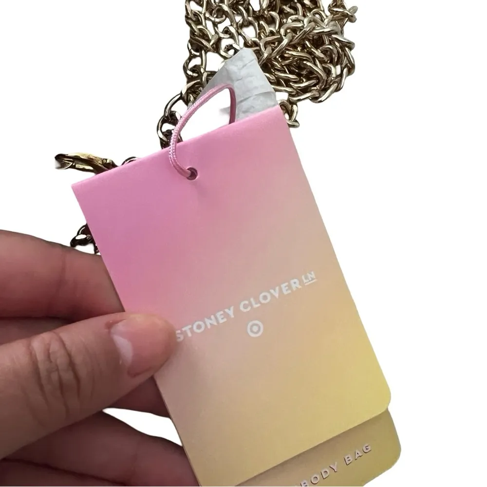 NWT STONEY CLOVER LANE Rainbow Hard Clutch Lavender Bag - Image 4