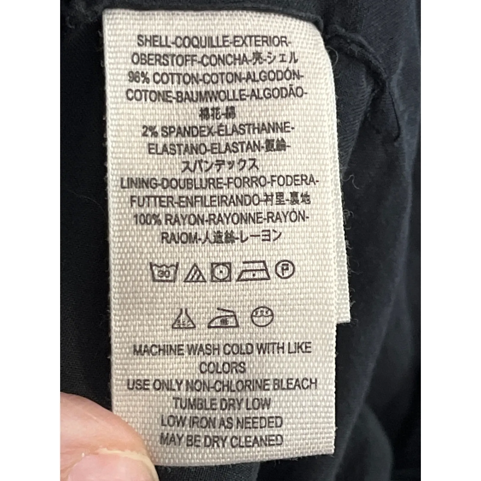 Free People Black Corduroy Blazer Metal Buttons Fitted Jacket Sz 6 - Image 8