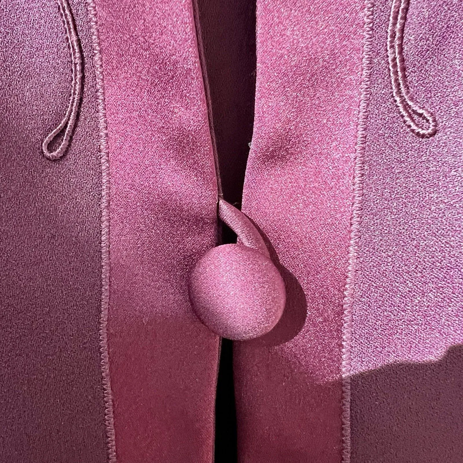 Karen Miller Women’s Open Front Beaded Blazer & Matching Tank Eggplant 16W EUC - Image 5