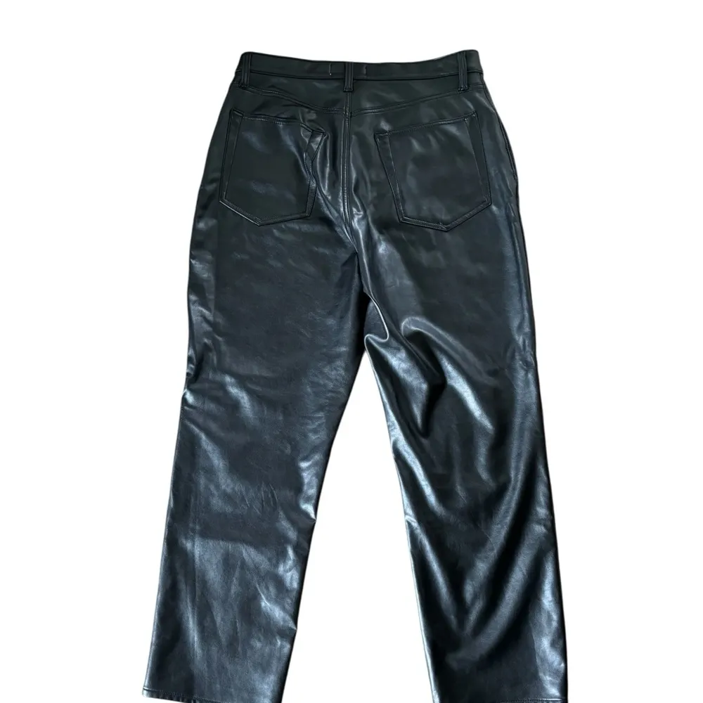 Abercrombie & Fitch Curve Love Ultra High Rise Straight Jean 32/14 Black - Image 7