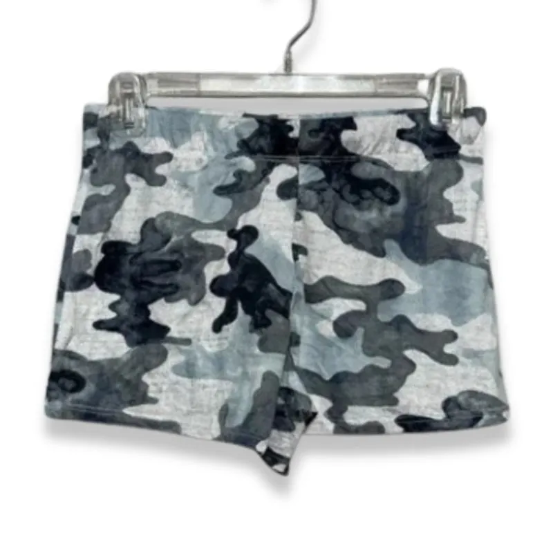 Lounge Sleep Shorts Camouflage Print Adjustable Drawstring Stretchable Gray NWOT - Image 4