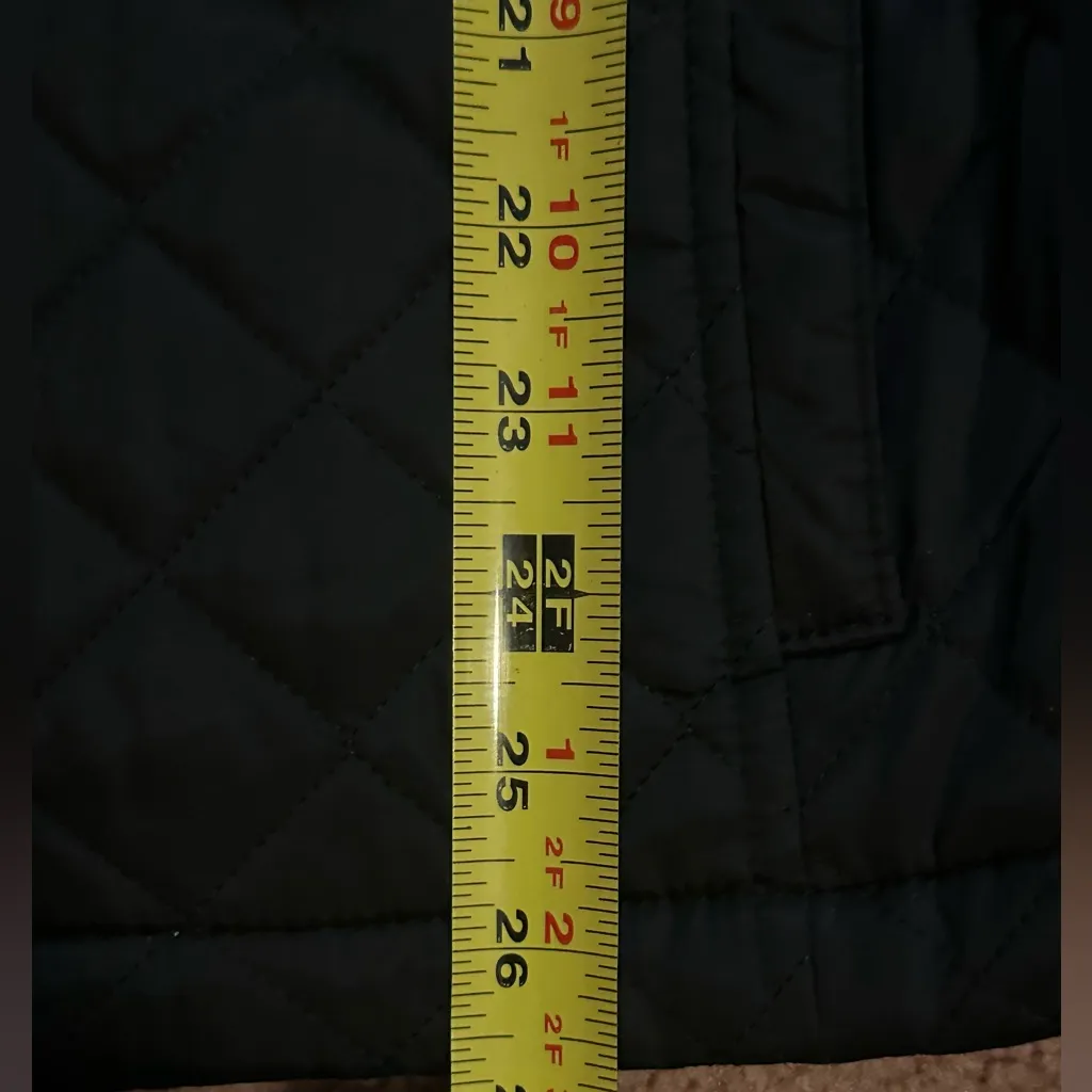 Laundry By Design Medium Black Quilted High Neck Jacket Polyester Sinched Waist - Image 7