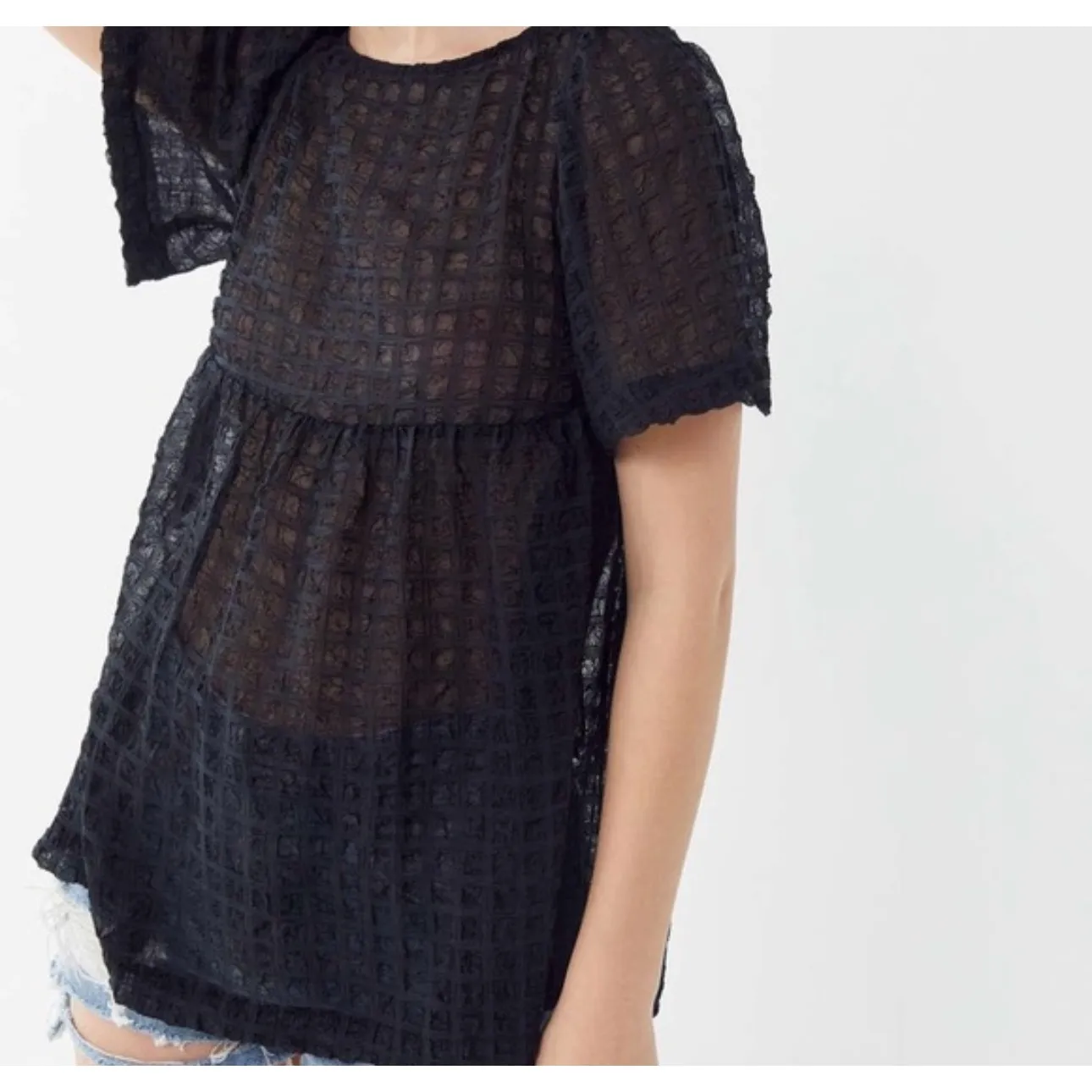 Urban‎ Outfitters Helena Babydoll Top Size Large - Image 2