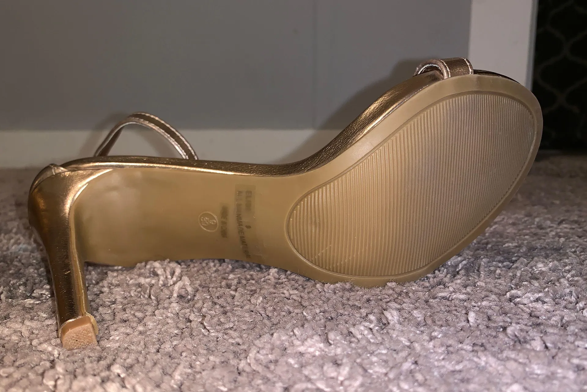Lulus Metallic Gold  Heels - Image 3