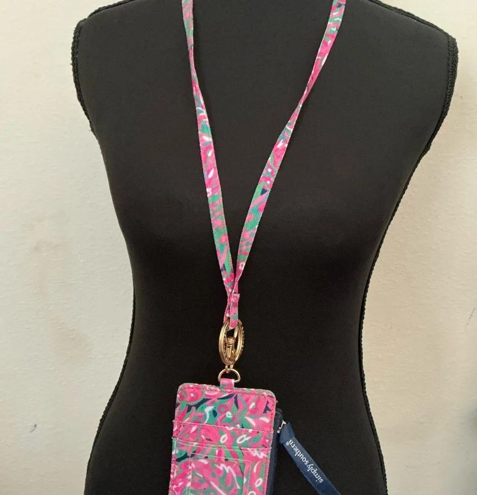 Simply Southern Pink Multi Colored Pouch ID Cards Coins - Image 4