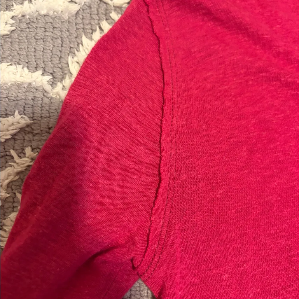 Free People Sahara Top Oversized XS Dahlia Color Gauzy Delicate Whimsy Crop F8 - Image 8