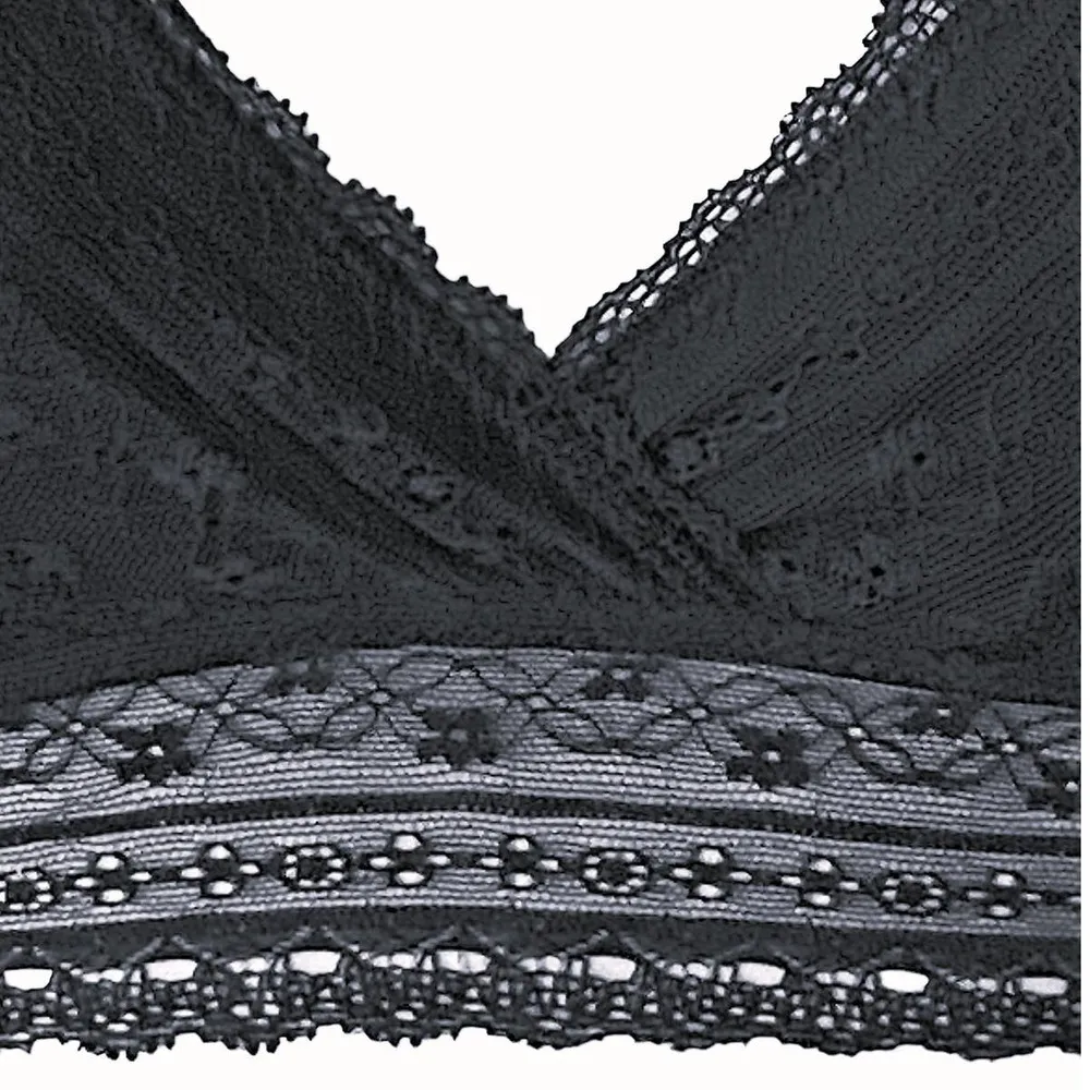 Black Lace Bralette by MAURICES Ladies Sexy Bra ~ Women's Size LARGE - Image 4