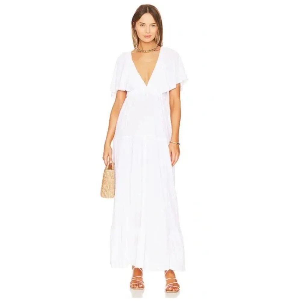 Free People  La La Maxi Dress Size Medium - Image 8