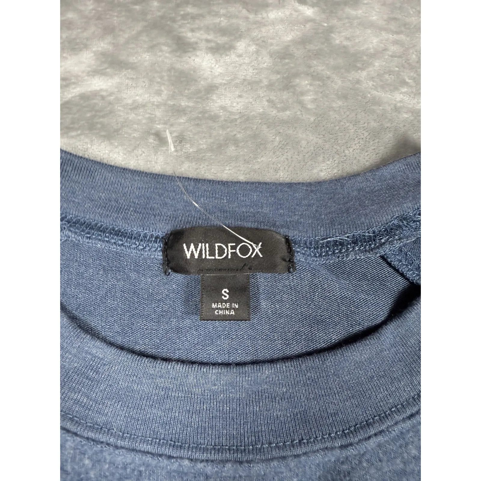 Wildfox Sweatshirt Womens Small Blue Rainbow Crewneck Pullover Graphic Soft New‎ - Image 2