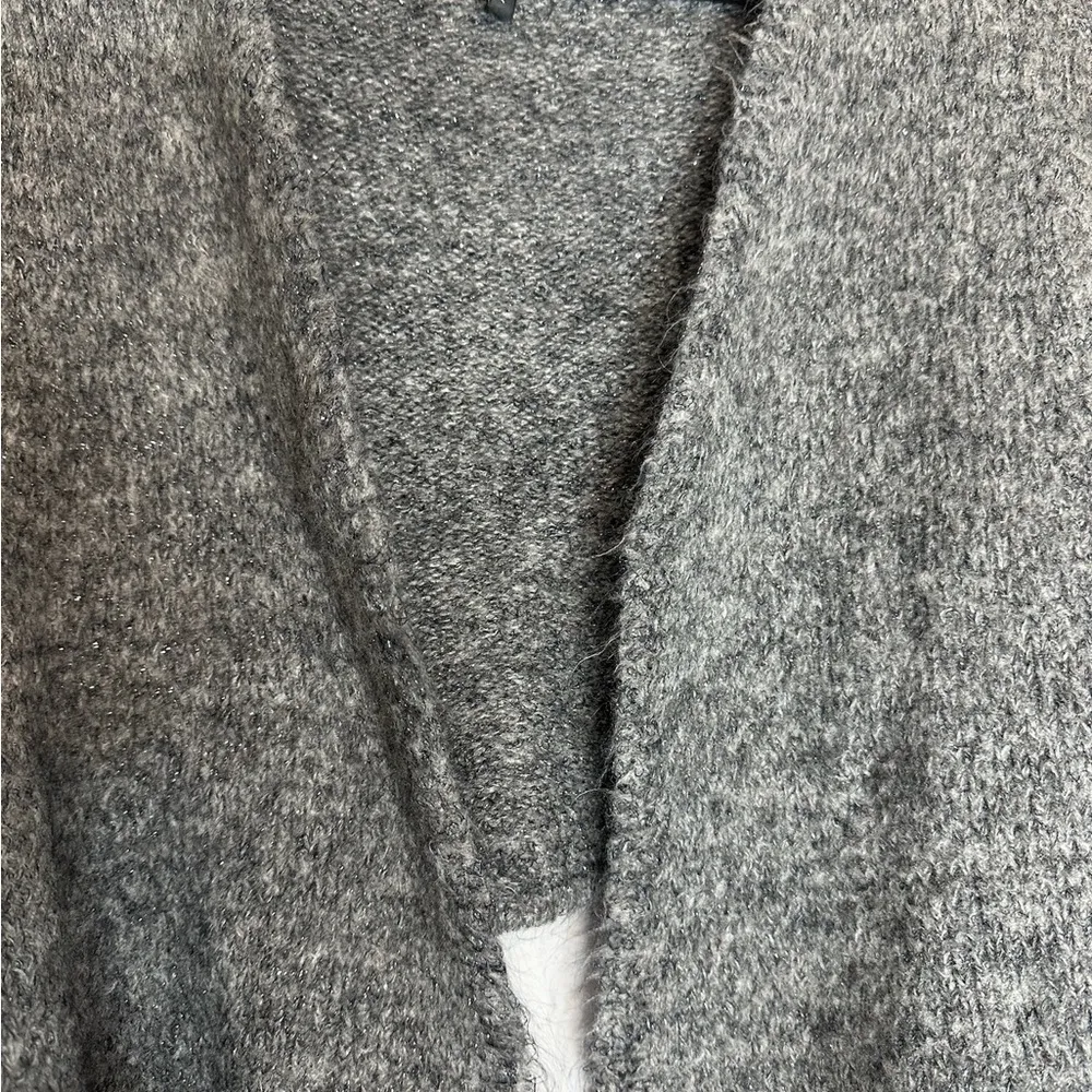 Italy Rare Mohair Blend Metallic Knit Cropped Cardigan One Size - Image 6