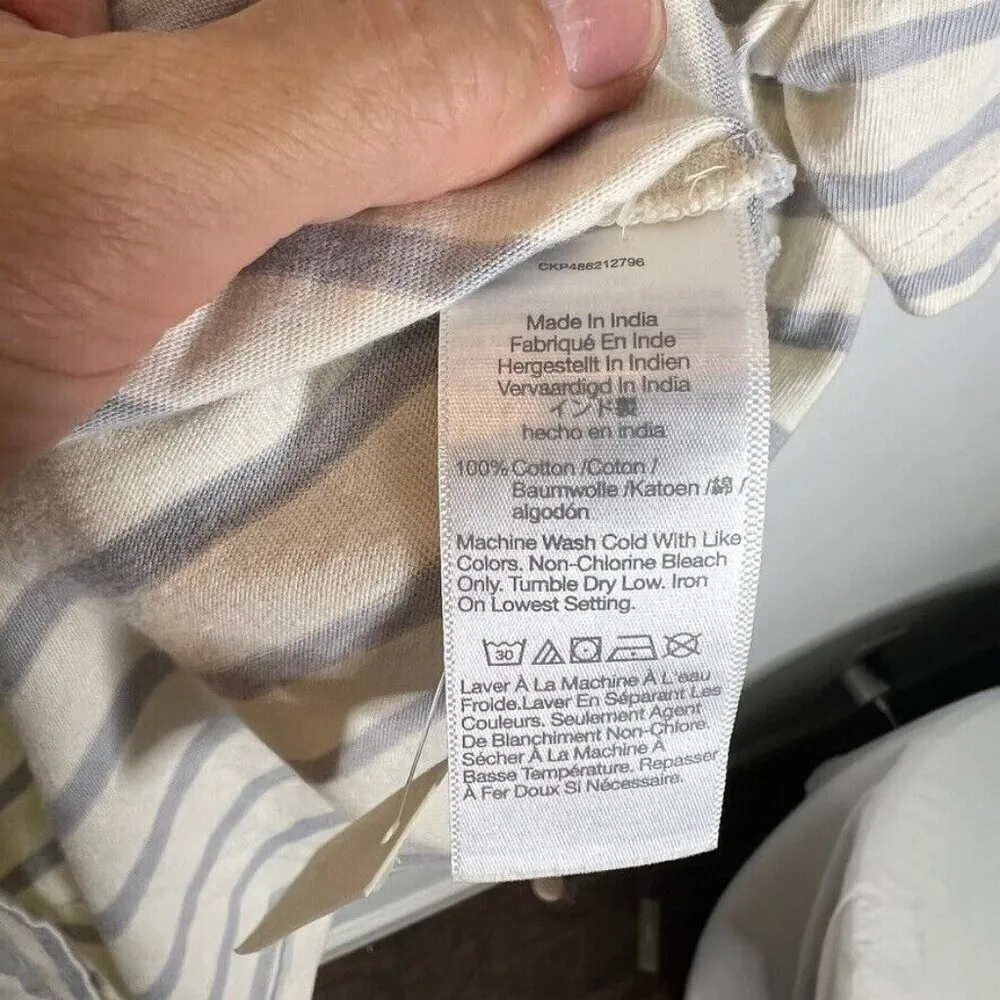 Madewell Mens Garment Dyed Allday Crewneck Tee Stripe Size XS NM162 - Image 5