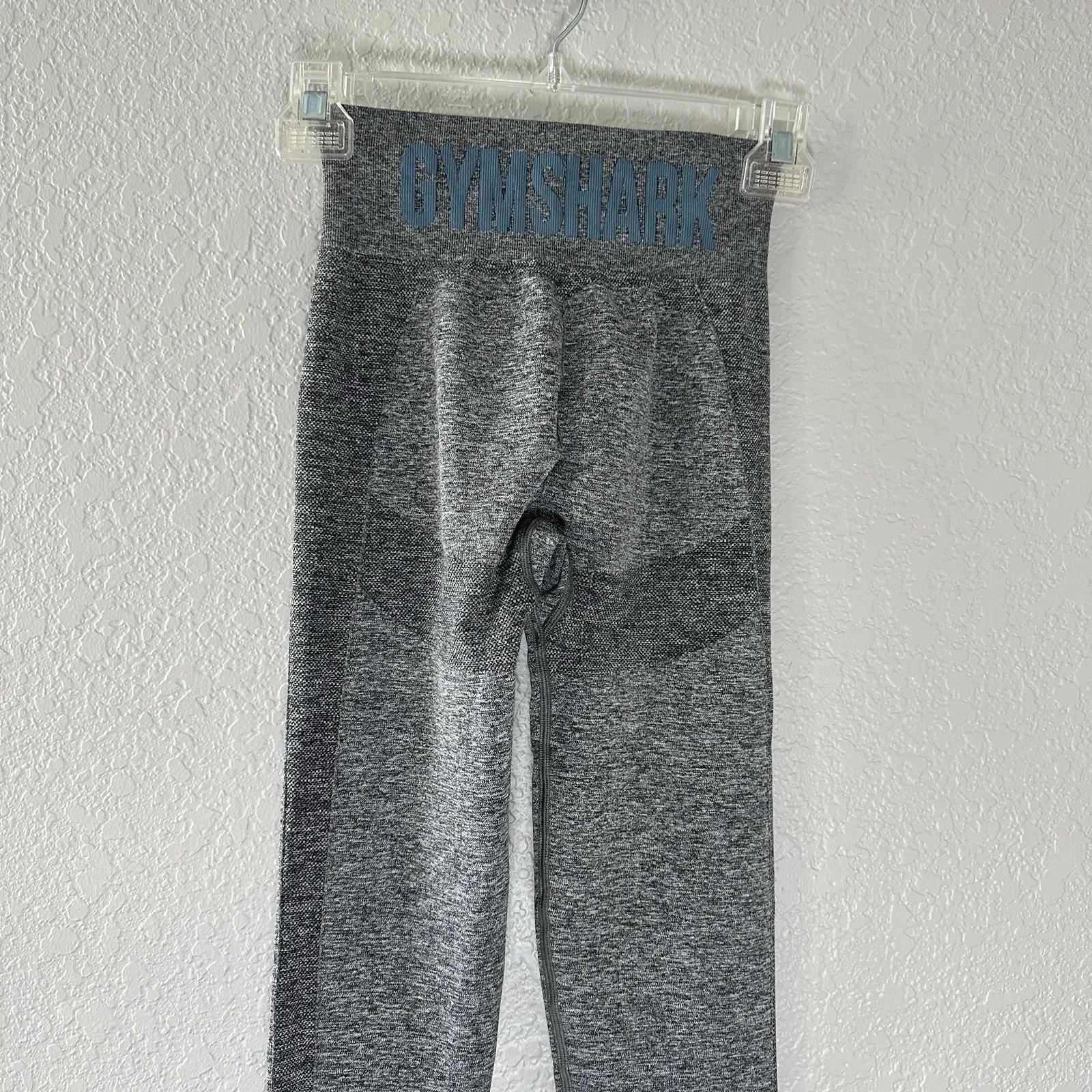 Gymshark Womens Gray Flex High Waisted Seamless Leggings  XS Gym Athletic‎ - Image 10