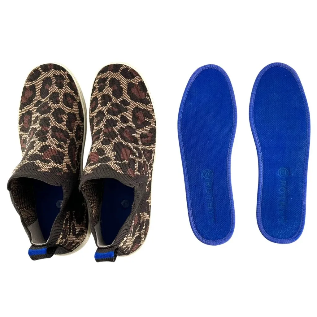 Rothy’s Chelsea Wildcat Cheetah High Top Slip On Sneaker Leopard Print Size 8 Brown - Image 8