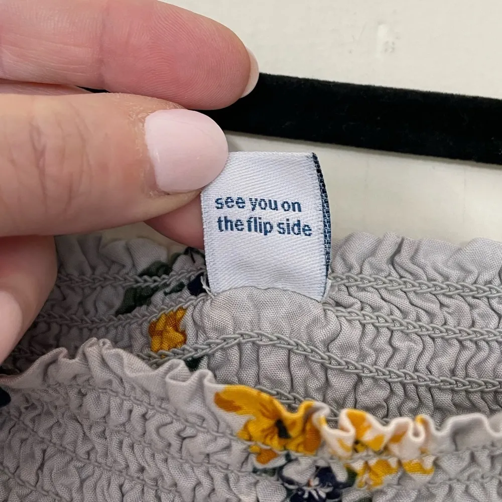 Old Navy Floral Off Shoulder Maxi Dress Sundress Romantic ~ Women’s Size M - Image 6