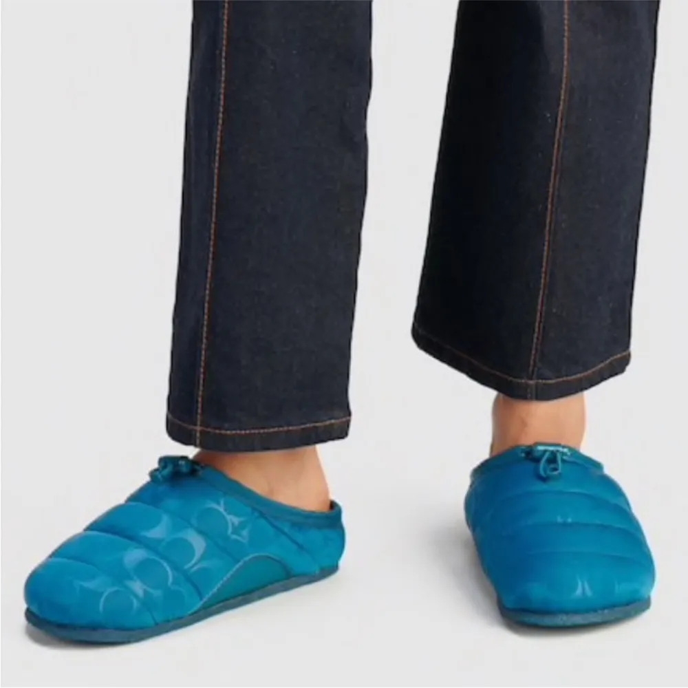 Coach Rachelle Slippers Blue Size 9.5 - Image 4