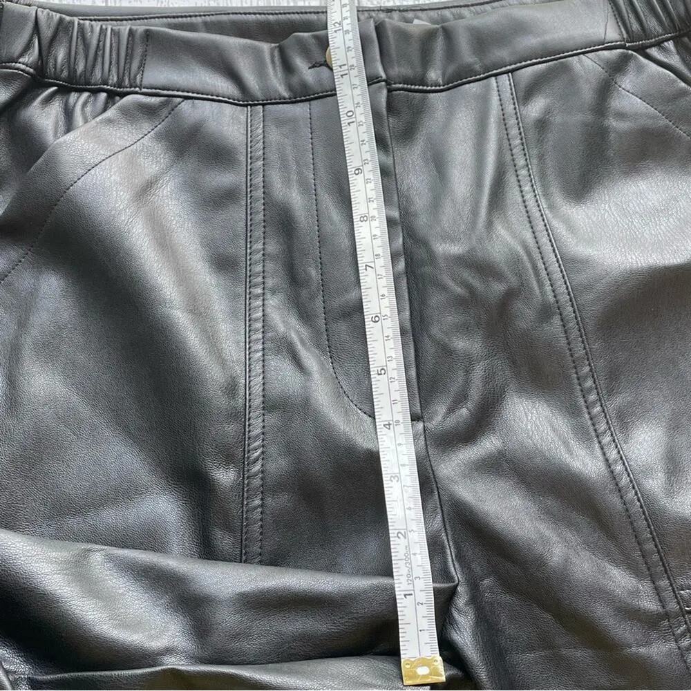 Young Fabulous & Broke Black Faux Leather Pants Size Large NWT - Image 4