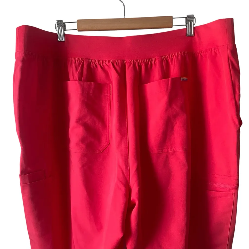 Figs Hibiscus Pride High Waisted Zamola Joggers Scrub Pants Size 4XL NWT - Image 6