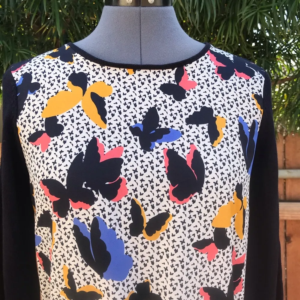 Oasis Butterfly Knit Long Sleeve Dress - Image 5