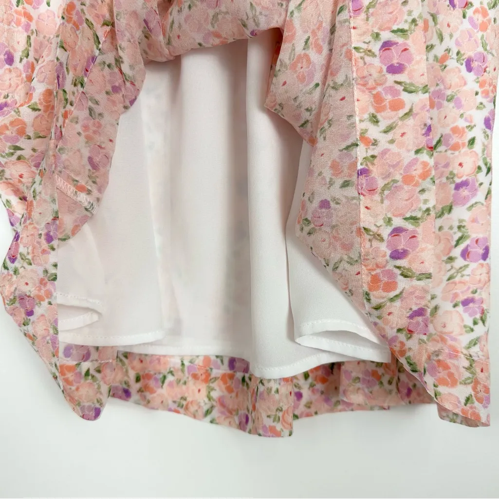 Hill House The Grace Nap Dress in Pink Multi Pansy White Size undefined - Image 8