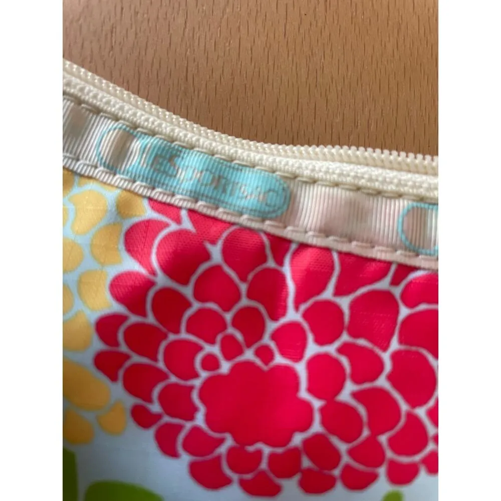 LeSportSac Mini Tote Shoulder Bag in Bright Peony Print - Image 5