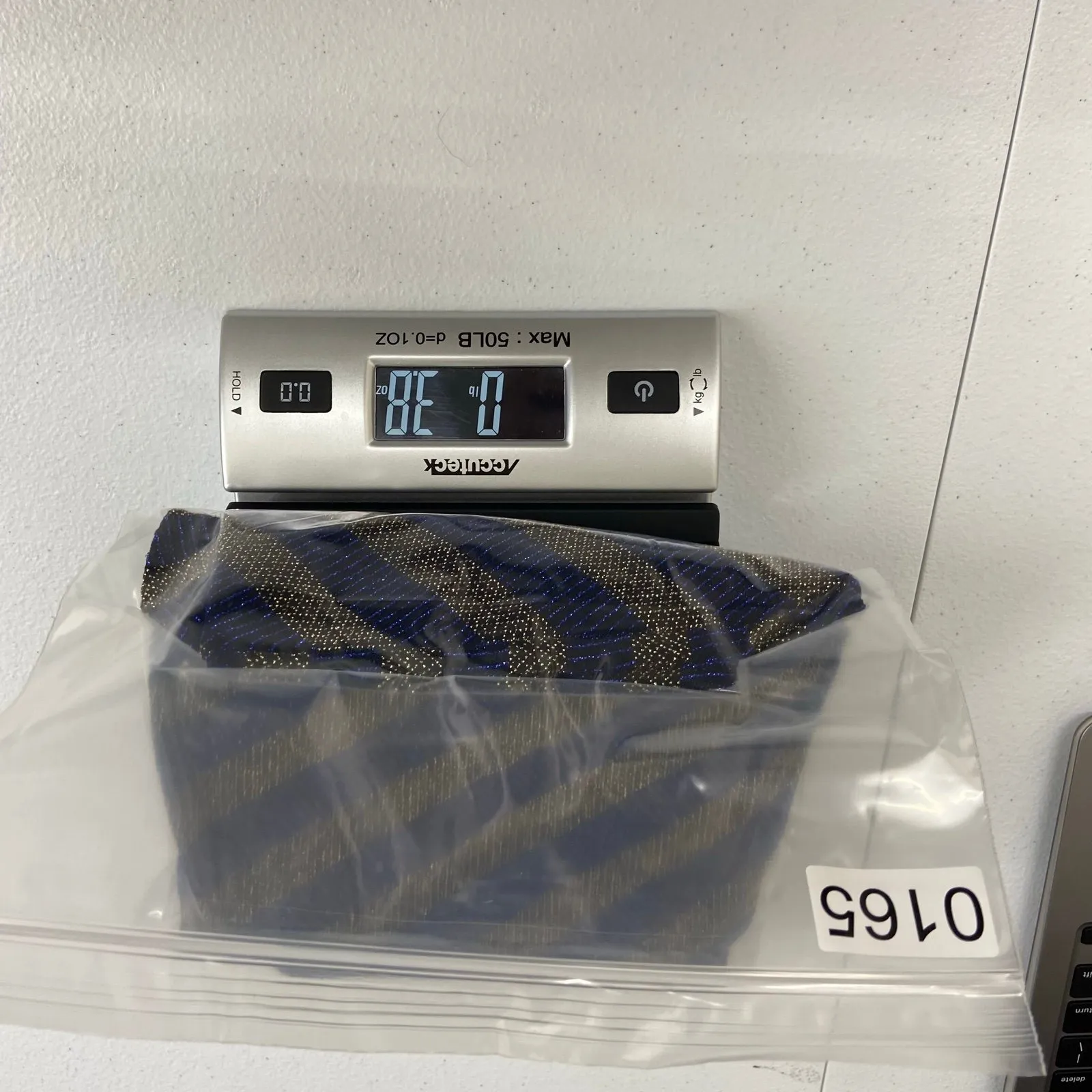 Lily White women's blue gold metallic‎ knit lightweight tank top stretch casual - Image 7