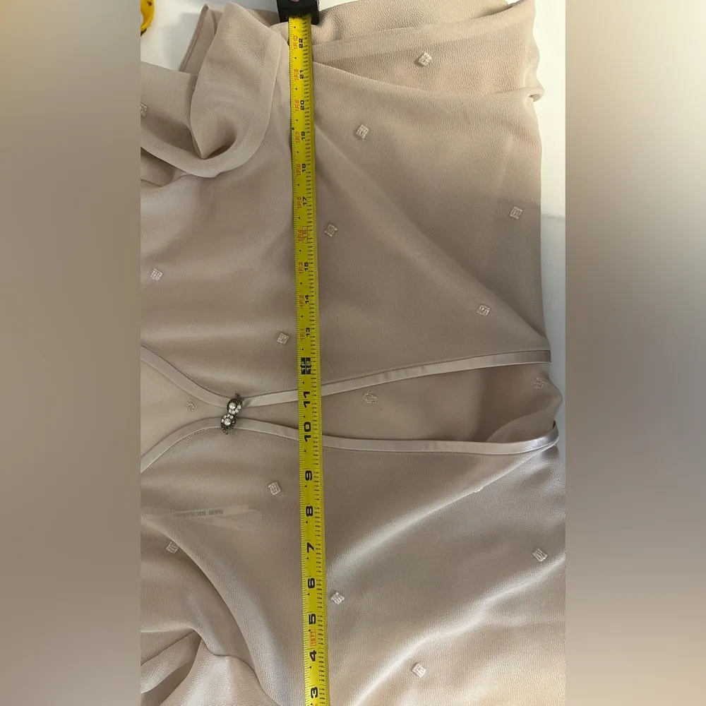 R And M Richards Open Style Jacket-Sizes 12 Elegant Cream Embellished VINTAGE - Image 7