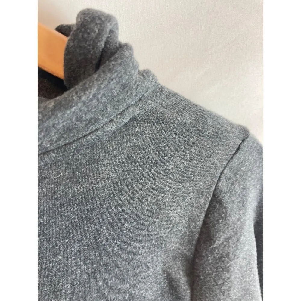 Lucy Activewear Snap Neck Dark Grey Pullover Sweatshirt Size Medium Gray - Image 5