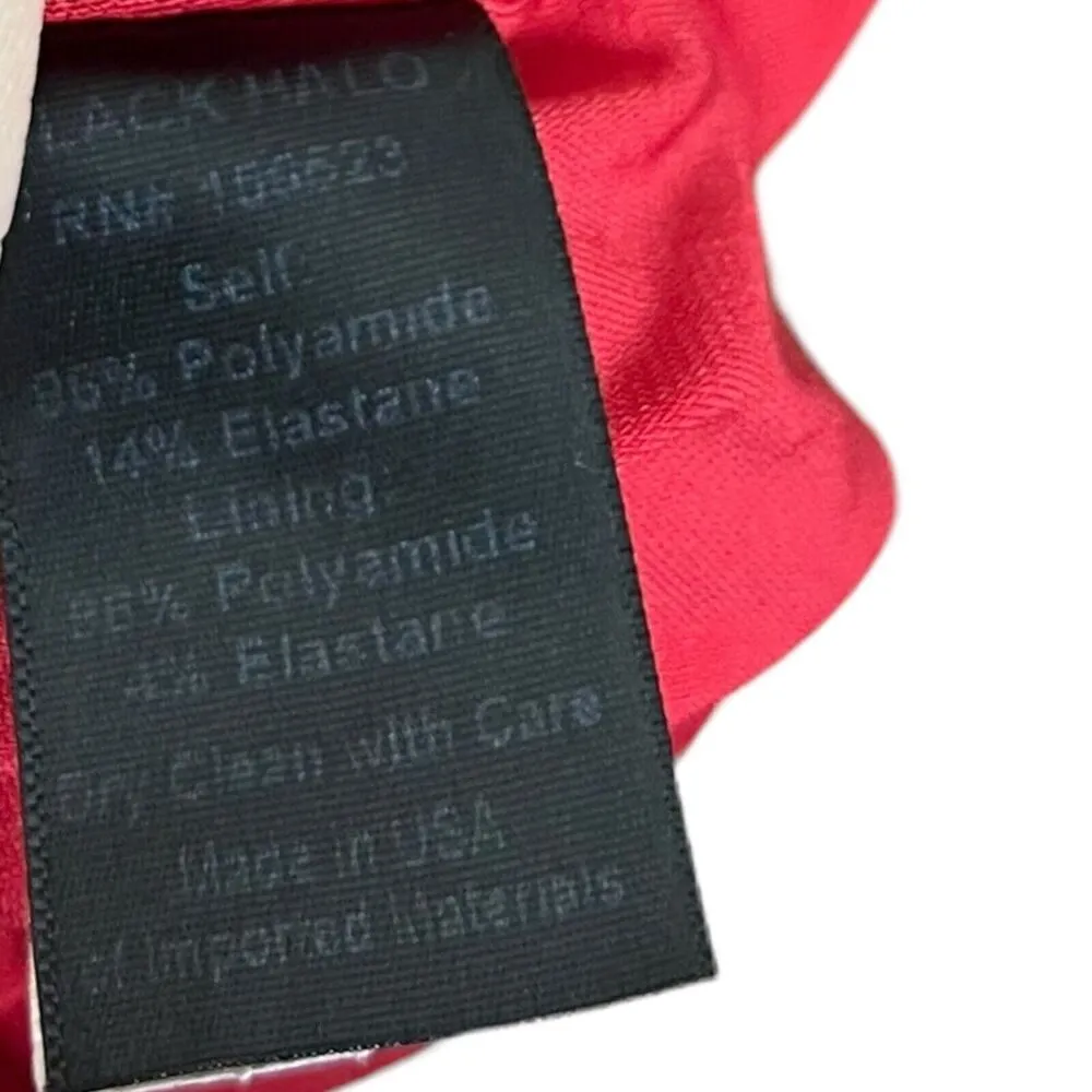 Black Halo Eve Molten Off Shoulder Red Maxi Dress Long Gown Women Size 10 - Image 6