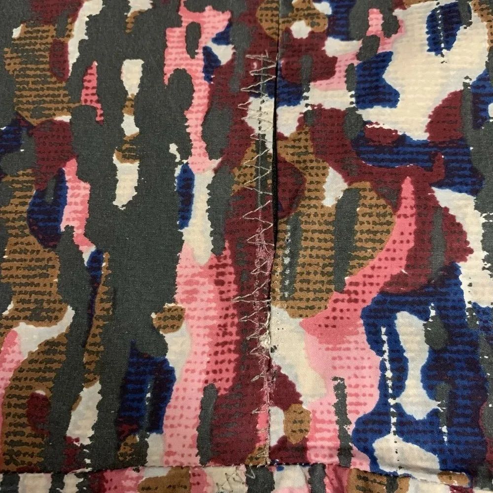 MARNI Pink Clematis Print Cotton Asymmetrical Dress Size 36 Lagenlook Artsy - Image 12