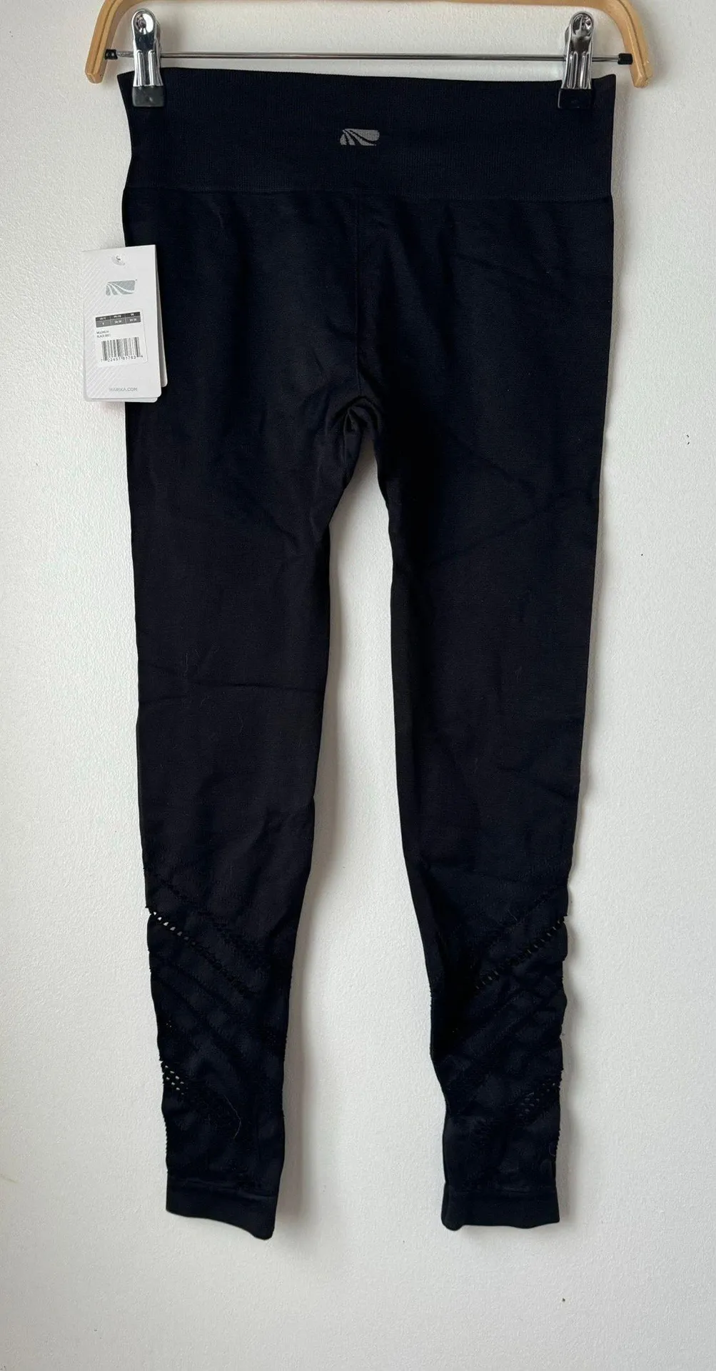 Marika Black Leggings, Small - Image 3