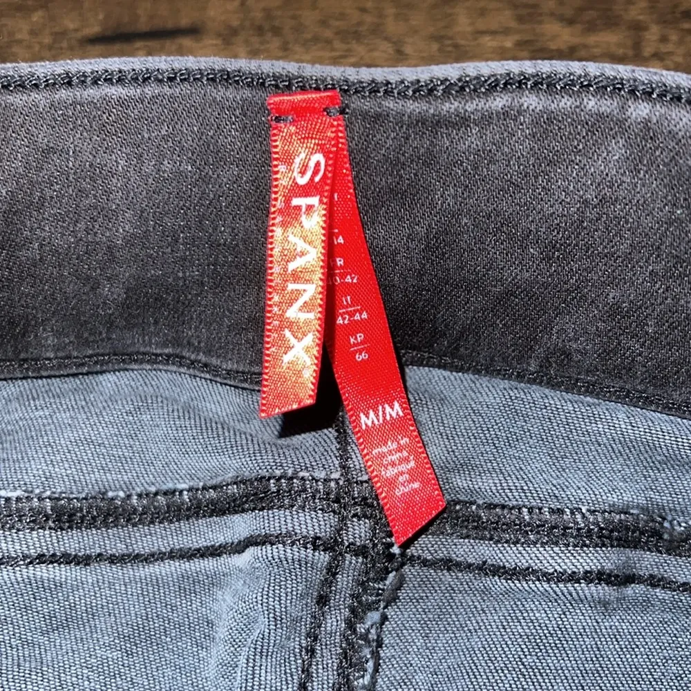 Raw Hem Distressed Pull-On Jeans - Image 5