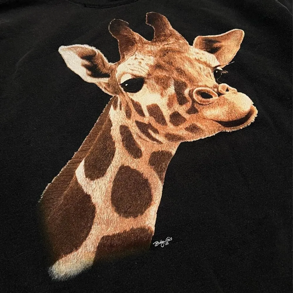 β
Giraffe Realistic Graphic Print Vintage (1980s) Sweatshirt β
- Image 3