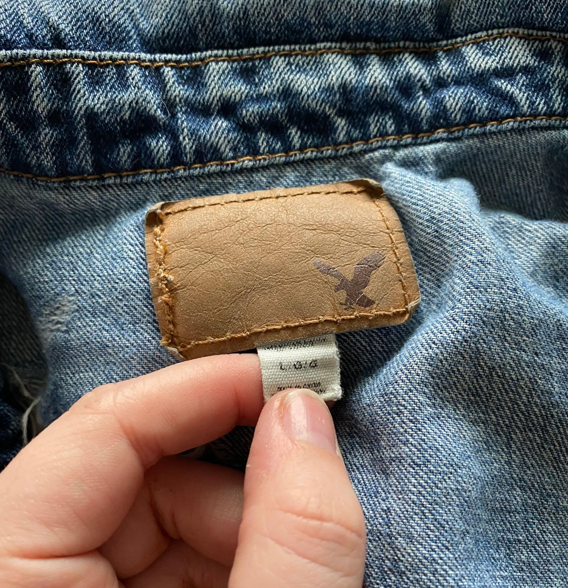 American Eagle Outfitters Ripped Denim Jacket - Image 5