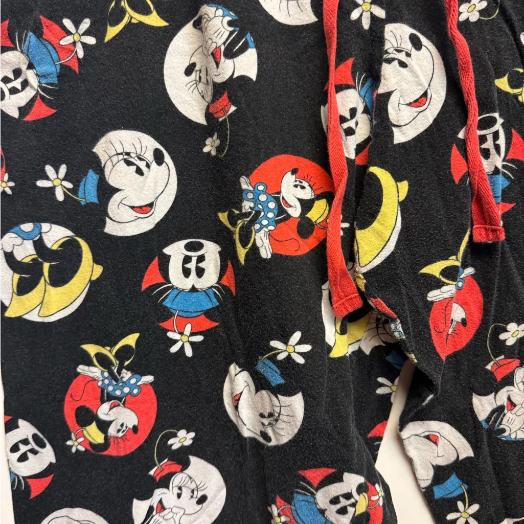 Women’s Cartoon Character Pajama Pants‎ - Black and Red - Image 2