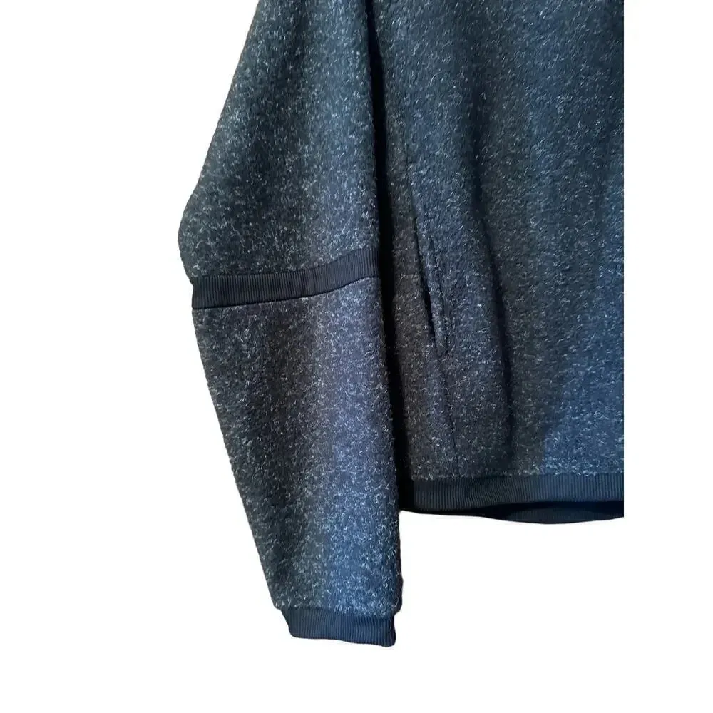 Nike Cropped oversized fleece cowl/funnel neck sweatshirt w/pockets - Image 2