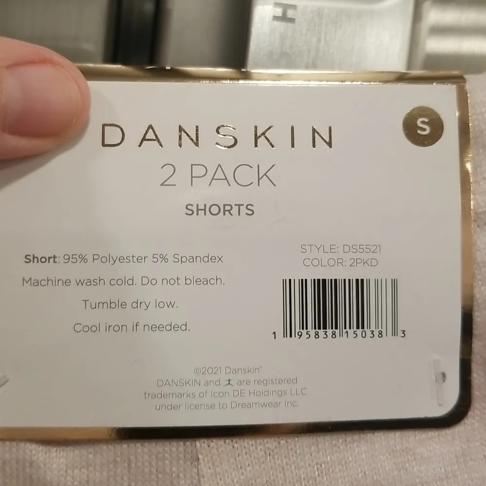 💕DANSKIN💕 PJ Shorts (2 Pack) Animal Print & Solid Pink Small S NWT - Image 7