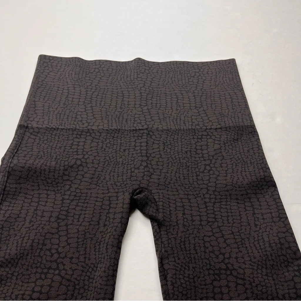 Spanx Womens Size XL Brown Animal Reptile Print Leggings‎ Stretch High Waist - Image 7