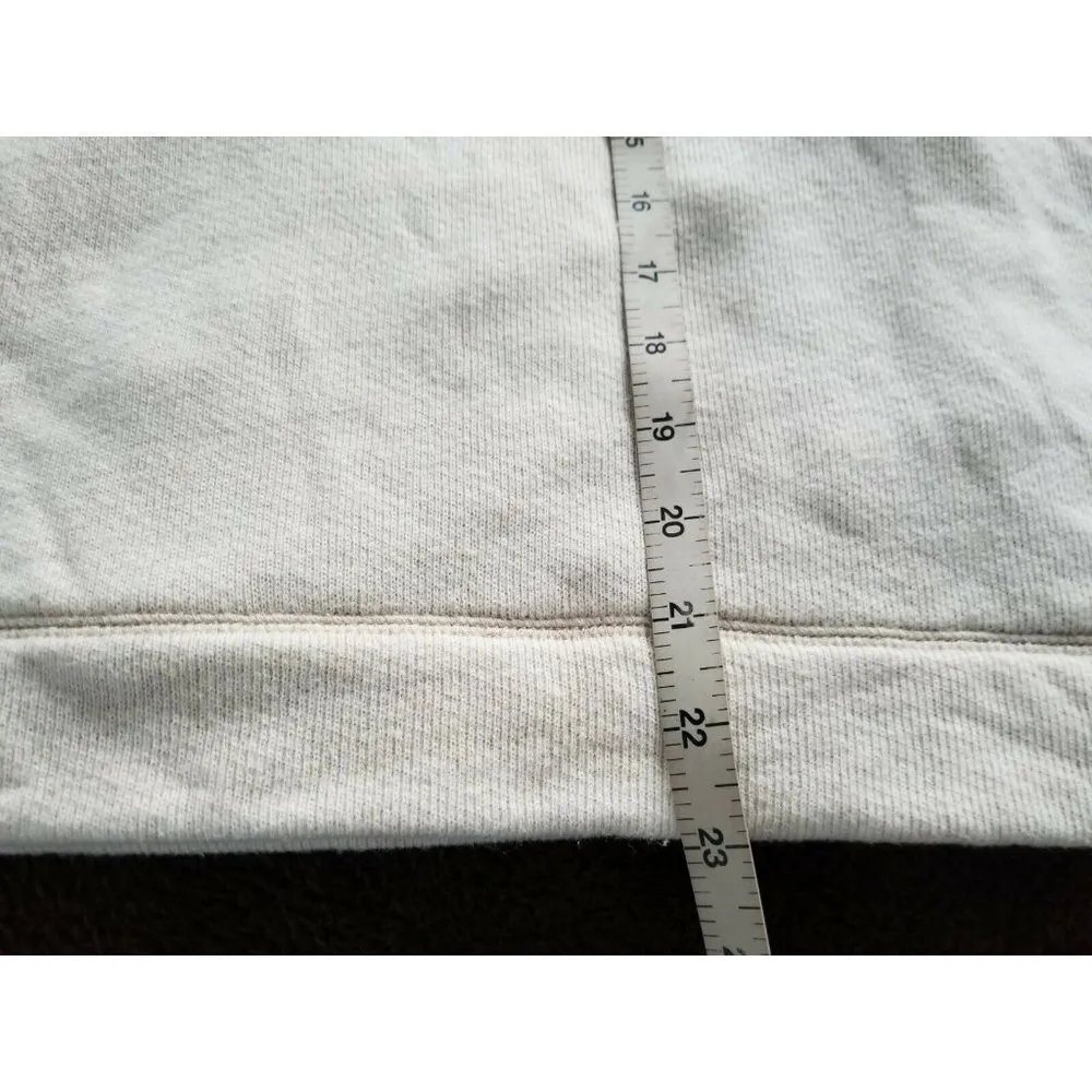 J.Crew Cowl Neck Long Sleeve Kangaroo Pocket Cream Wool Blend Top Sweater Sz XS - Image 10