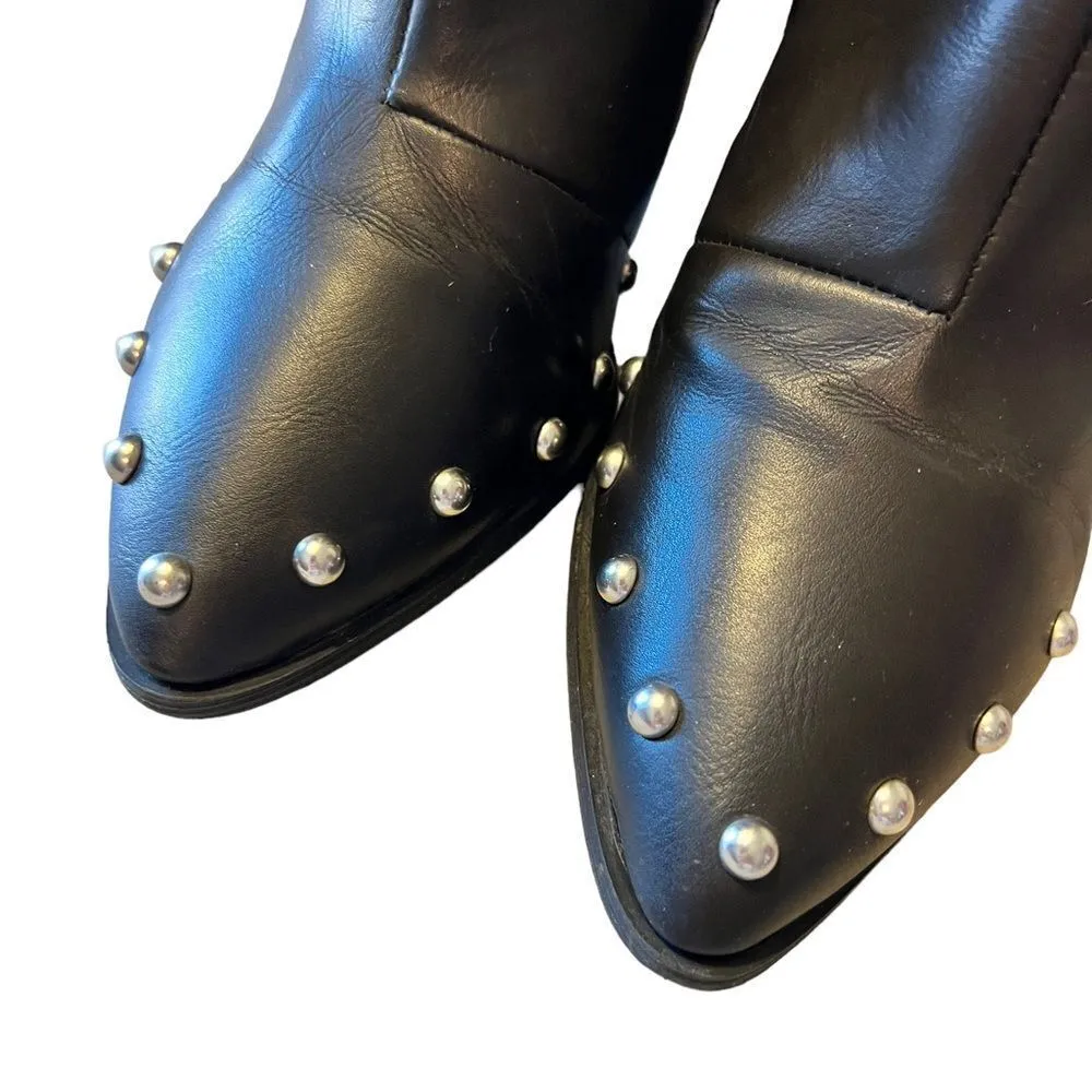 Nasty Gal Charlie Black Studded Bootie - Image 4
