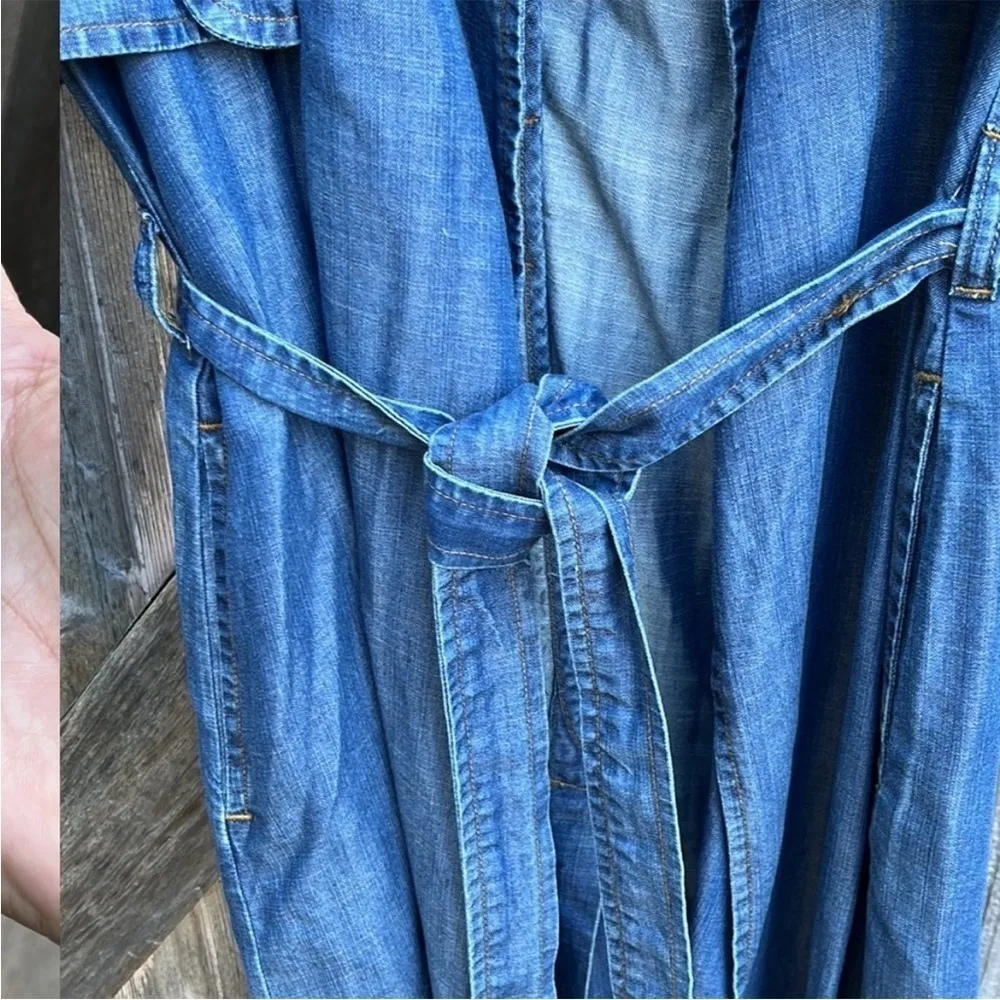 Euc Cloth & Stone Open Front Trench Coat / Top - Image 5