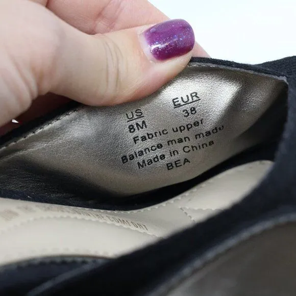 Circus by Sam Edelman Bea Espadrille‎ Wedge Black 8 - Image 6