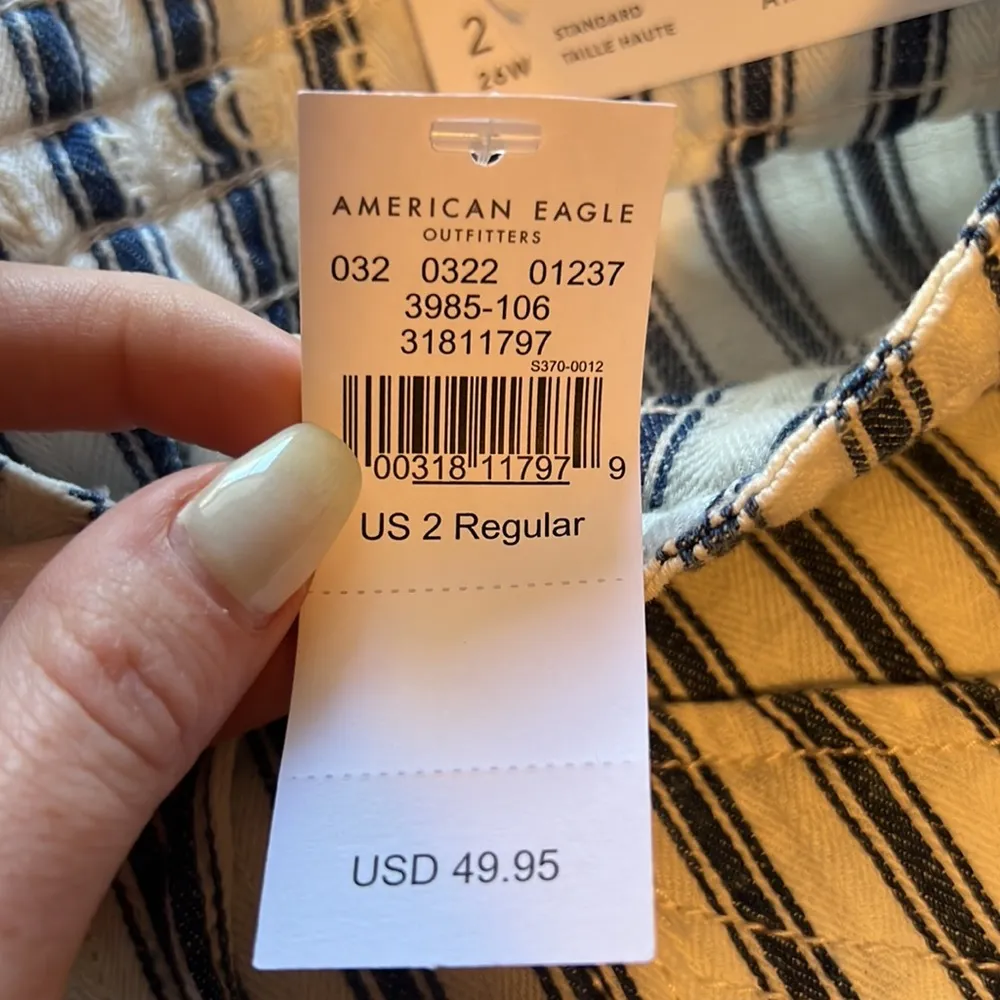 NWT  Pinstripe Taper Pants - Image 4