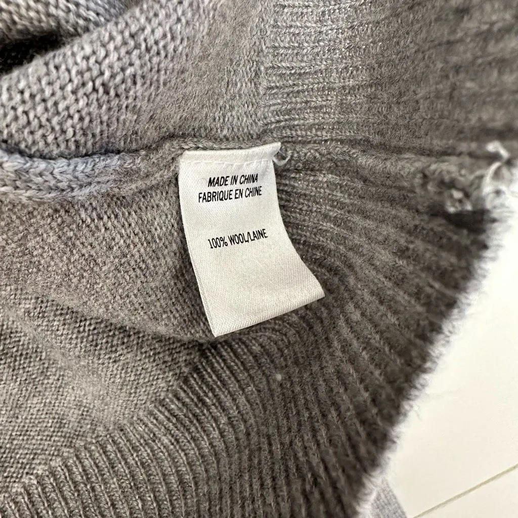 Theory Men’s Extra Large Grey Poitier Harmonize Cardigan - Image 3