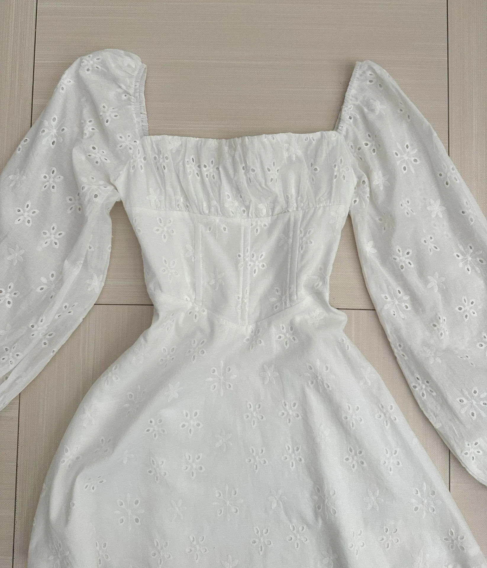 White Mini Dress - Image 3